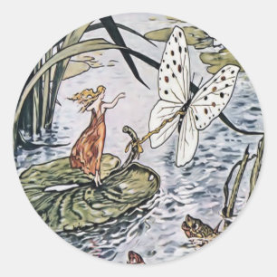 Adesivo Redondo Thumbelina Sticker