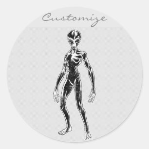 Adesivo Redondo Thunder_Cove de Alienígena de OFO