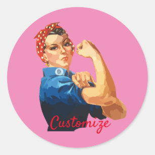 Adesivo Redondo  Thunder_Cove de Empoderamento para Mulheres  