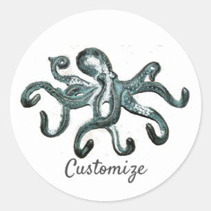 Adesivo Redondo Thunder_Cove de Octopus Azul