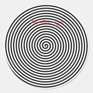 Adesivo Redondo Thunder_Cove Espiral de Hipnose Arredondada