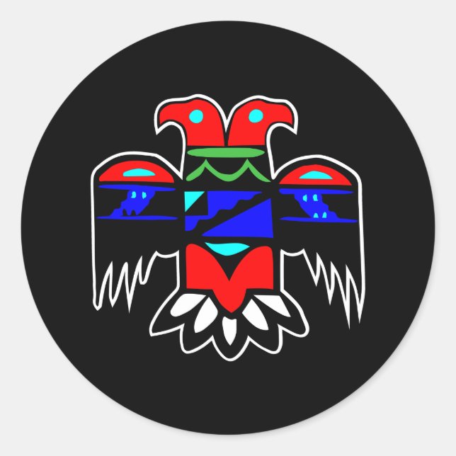 Adesivo Redondo Thunderbird 2 Cabeça (Frente)