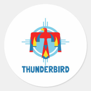 Adesivo Redondo Thunderbird Design