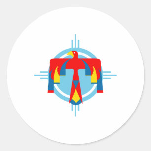 Adesivo Redondo Thunderbird indiano