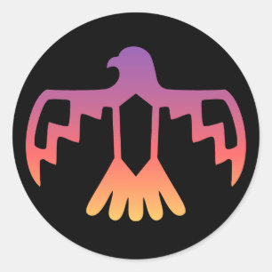 Adesivo Redondo Thunderbird Sticker