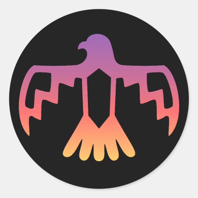 Adesivo Redondo Thunderbird Sticker (Frente)