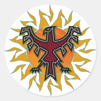 Adesivo Redondo Thunderbird Sun