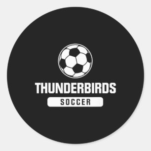 Adesivo Redondo Thunderbirds Futebol Para Fundamental, Médio e Sec