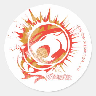 Adesivo Redondo ThunderCats | Explosive Logo Graphic