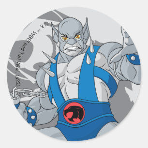 Adesivo Redondo ThunderCats   Panthro Character Graphic