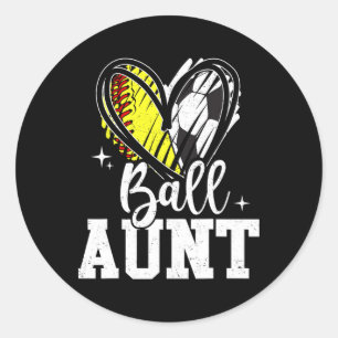 Adesivo Redondo Tia de ambos de futebol Ll Aunt Softll