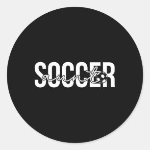 Adesivo Redondo Tia do Futebol Tia Orgulhosa De Um Jogador De Fute