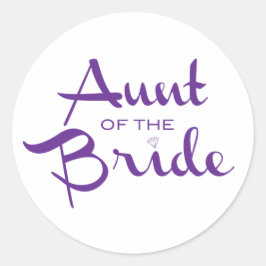 Adesivo Redondo Tia do Script Retroativo da Noiva