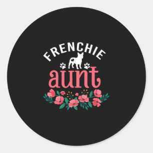 Adesivo Redondo Tia Dog Dog Dog Pet Lover Proprietário Natal