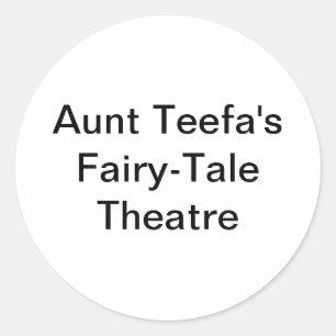 Adesivo Redondo Tia Teefa Fairy-Tale Hankamer Artjunkhaus Comic