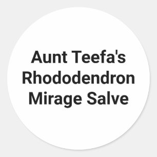 Adesivo Redondo Tia Teefa Rhododendron Salve Hanakmer Artjunkhaus