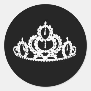 Adesivo Redondo Tiara Sticker