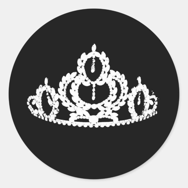 Adesivo Redondo Tiara Sticker (Frente)