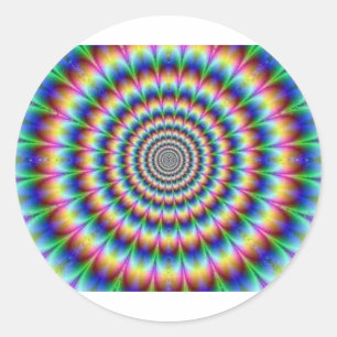 Adesivo Redondo Tie Die Vortex