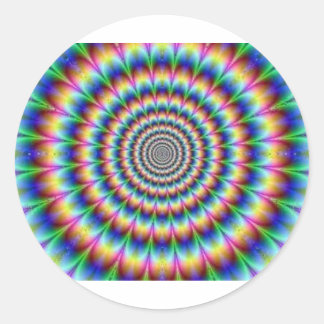 Adesivo Redondo Tie Die Vortex