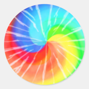 Adesivo Redondo Tie-dye