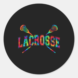 Adesivo Redondo Tie-dye Crossed Sticks Legal Lax Gear Boys