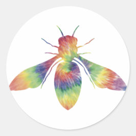 Adesivo Redondo Tie Dye Honeybee Sticker
