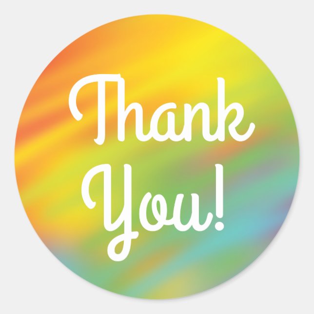 Adesivo Redondo Tie Dye Rainbow Festa de aniversário Kids Cute (Frente)