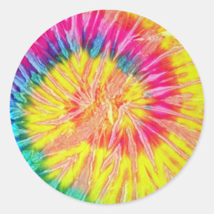 Adesivo Redondo Tie Dye Round Stickers