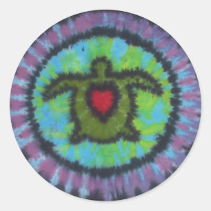 Adesivo Redondo Tie Dye Sticker