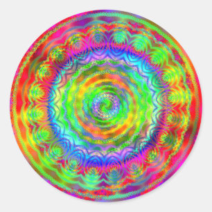 Adesivo Redondo Tiedye Target