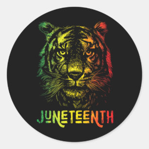 Adesivo Redondo Tiger Junetet Legal Black History African American