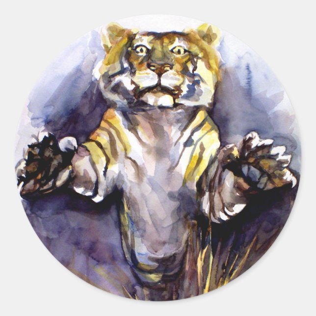 Adesivo Redondo Tiger Tiger Sticker (Frente)