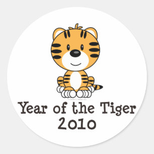 Adesivo Redondo TigerYearOf2010