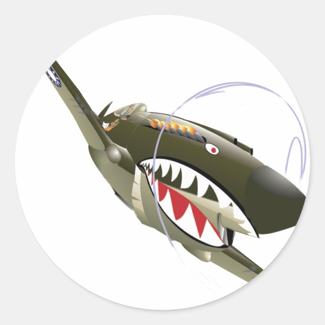 ADESIVO REDONDO TIGRE DE VOO (Frente)