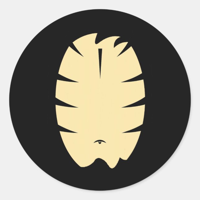 Adesivo Redondo Tigre Tigre Festa de Figurino de Halloween Diy Ani (Frente)