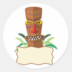 Adesivo Redondo Tiki