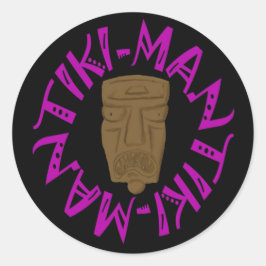 Adesivo Redondo Tikiman