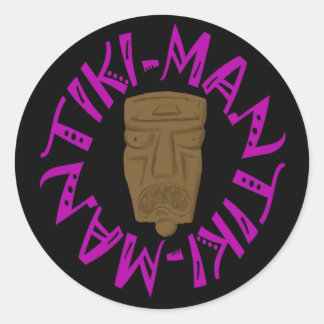 Adesivo Redondo Tikiman