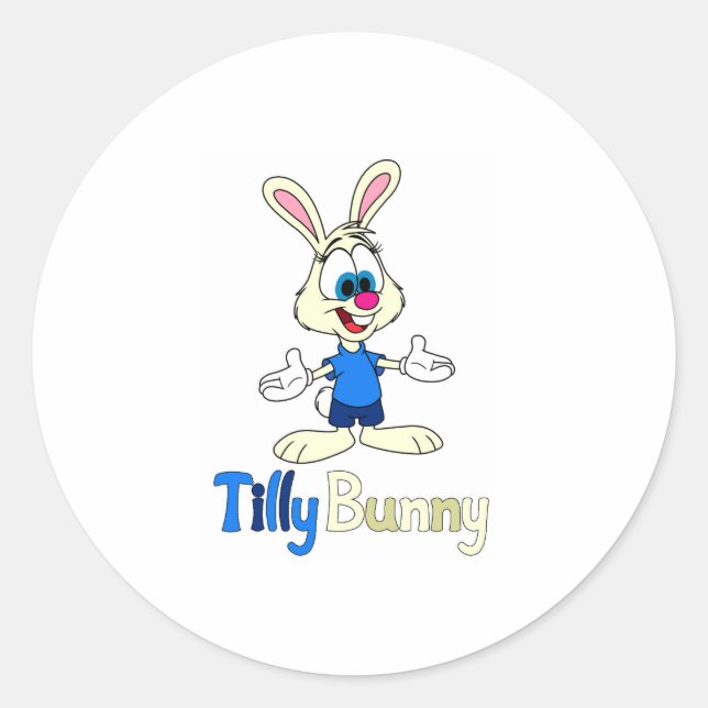 Adesivo Redondo Tilly Bunny (Frente)