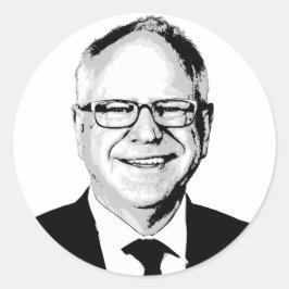 Adesivo Redondo Tim Walz