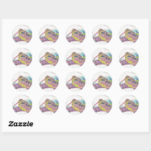 Adesivo Redondo Timberdoodle Stickers