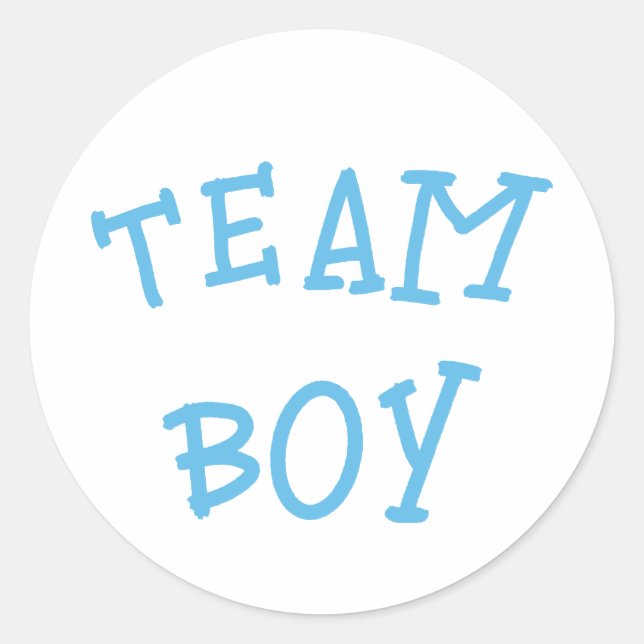 Adesivo Redondo Time Boy Gender Reveal Blue (Frente)