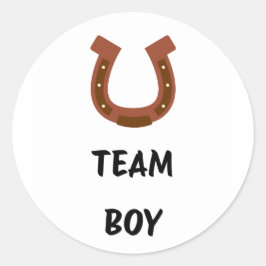 Adesivo Redondo Time Boy Vote, partido revelador