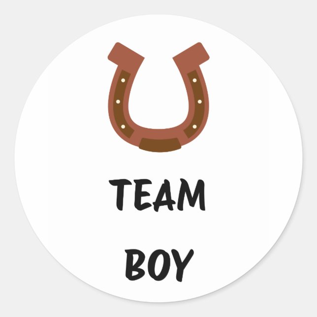 Adesivo Redondo Time Boy Vote, partido revelador (Frente)