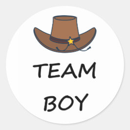 Adesivo Redondo Time Boy Vote, partido revelador