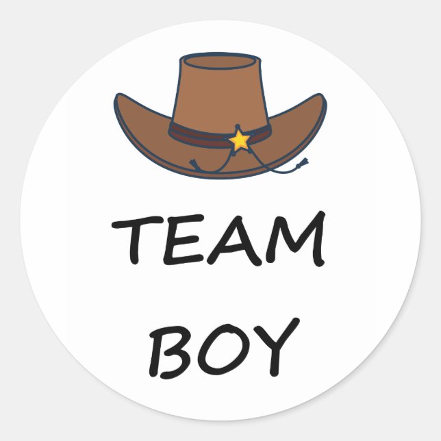 Adesivo Redondo Time Boy Vote, partido revelador (Frente)