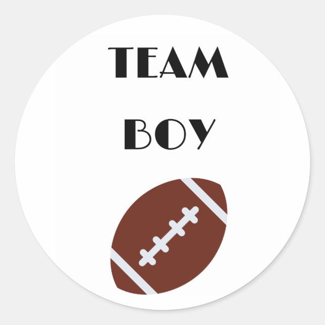 Adesivo Redondo Time Boy Vote, partido revelador (Frente)