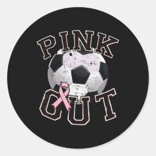 Adesivo Redondo Time de Futebol Rosa Outubro Rosa