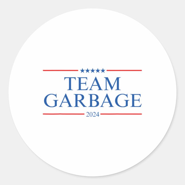 Adesivo Redondo Time Garbage 2024 (Frente)